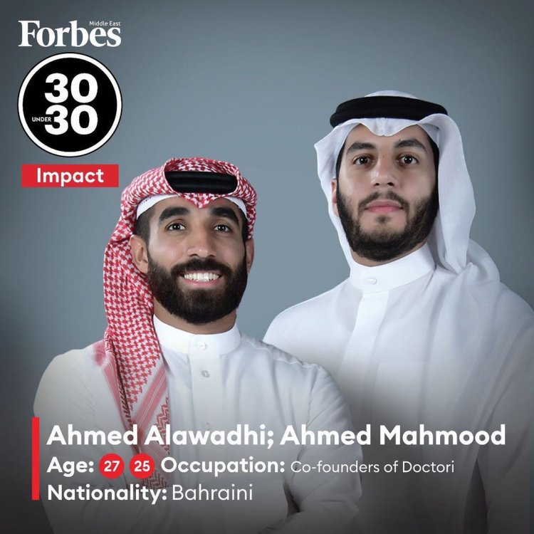 Founders Of Doctori App Secure A Place In The Forbes Middle East 30 Under 30 List