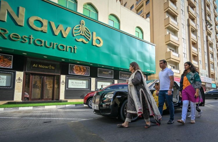 Nawab restaurant gives free Rolls Royce ride to their restaurant, a new concept in UAE