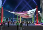 Lusail Boulevard is all brighten up with the happening colors and activities in Qatar.