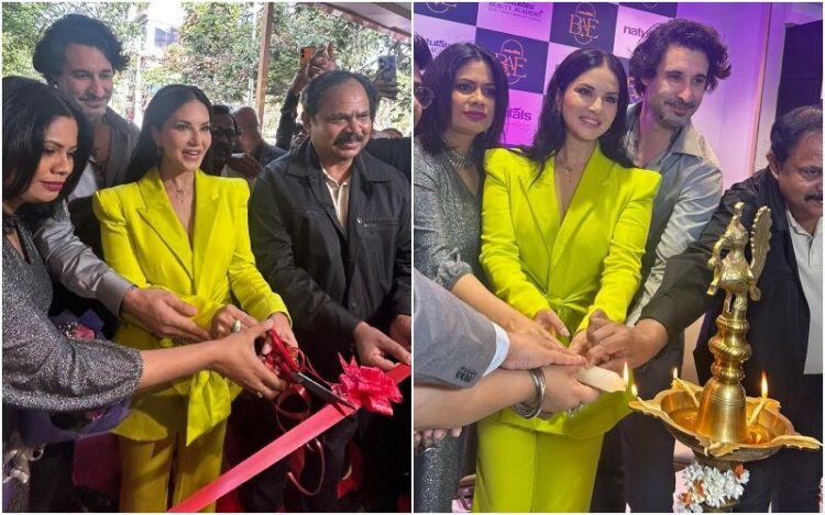 Sunny Leone Unveils 'StarStruck by Sunny Leone' Beauty Brand at Naturals BAE in Bangalore, Reinventing the Beauty Landscape