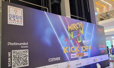 Mirchi Neon Run Kicks Off: T-Shirt Unveiling at Oasis Mall, Juffair