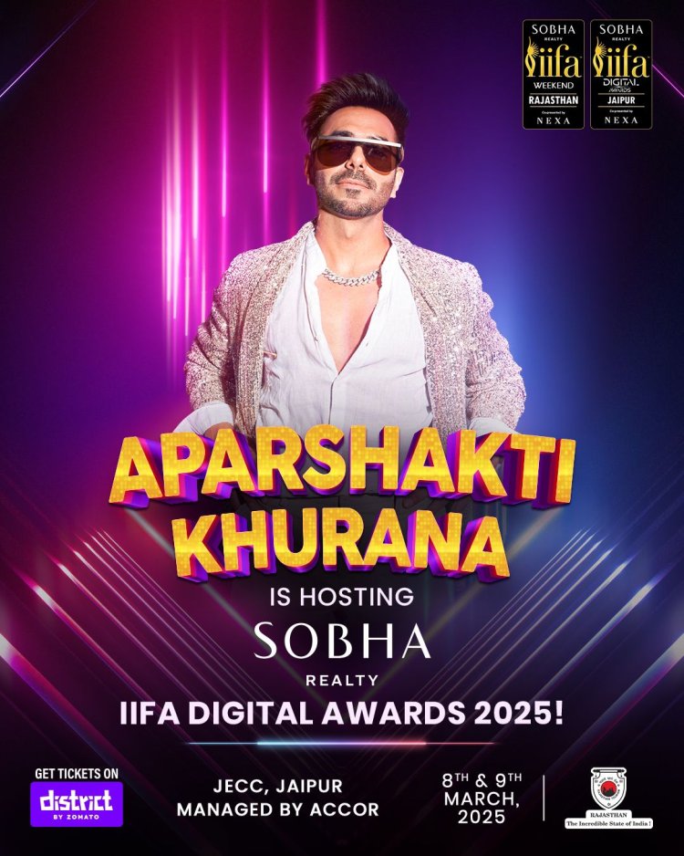 Aparshakti Khurana’s excitement for co-hosting the Sobha Realty IIFA Digital Awards