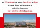 U.S. Embassy in Qatar Issues Security Advisory Amid Rising Iran–Israel Tensions