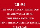 Authorities Declare All Clear After Siren Alert at 20:54