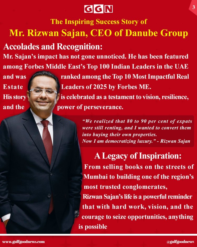 Rizwan Sajan: From Street Vendor to Real Estate Tycoon – The Man Behind Danube Group