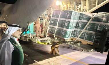 61st Saudi Relief Plane Arrives in Egypt with Aid for Gaza