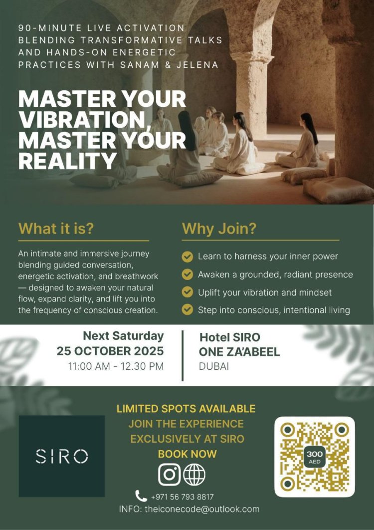 Master Your Vibration, Master Your Reality: A Live Activation Experience with Sanam & Jelena
