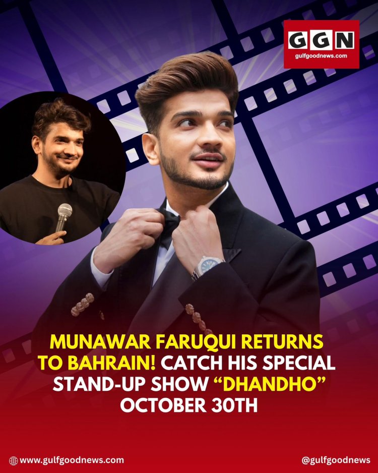 Dhandho: Munawar Faruqui Brings Laughter to Bahrain with Hilarious Stand-Up Special