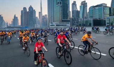 Thousands Cycle Down Sheikh Zayed Road for Dubai Ride 2025