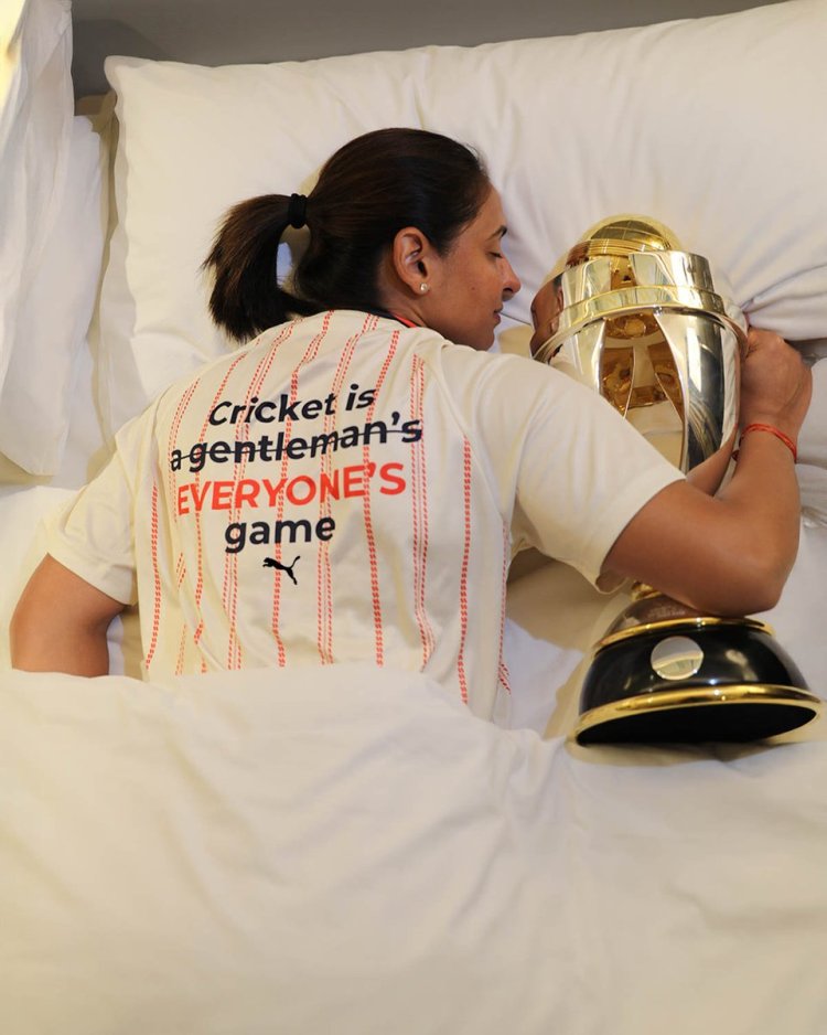 Harmanpreet Kaur’s Emotional Post with ICC Women’s World Cup Trophy Captures the Heart of a Nation