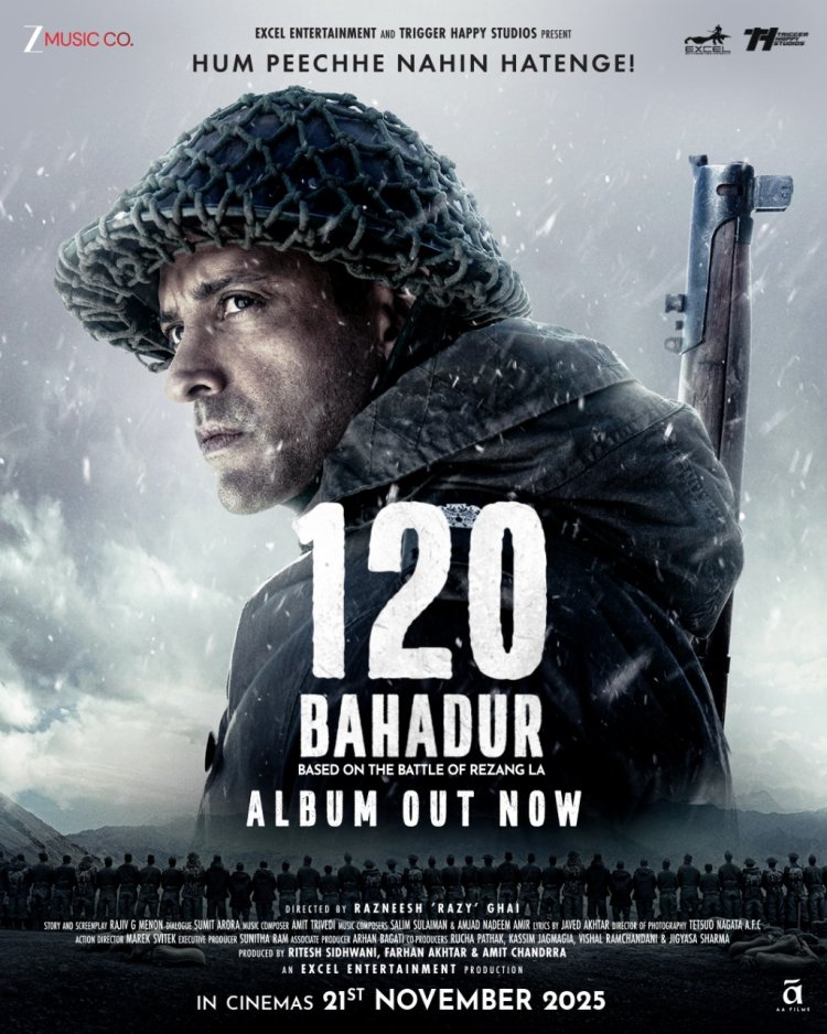 The music album of 120 bahadur unveiled at royal opera house mumbai