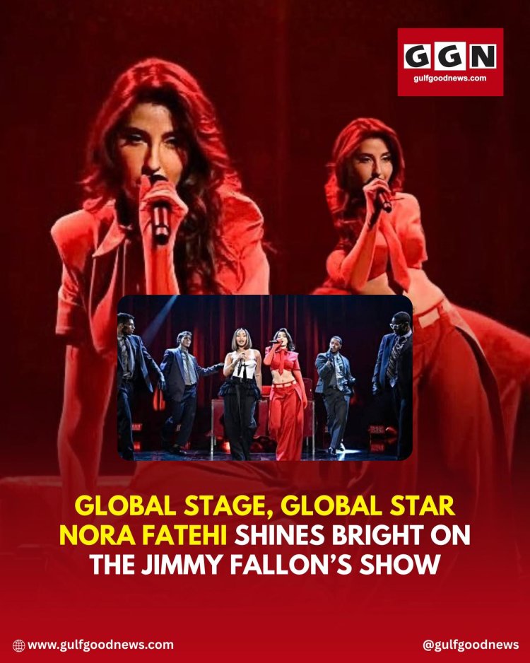 Nora Fatehi Makes Her ‘Tonight Show’ Debut, Poses with Jimmy Fallon