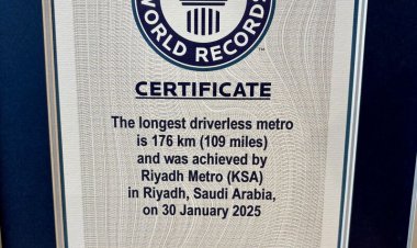Riyadh Metro Sets Guinness World Record as Longest Driverless Metro