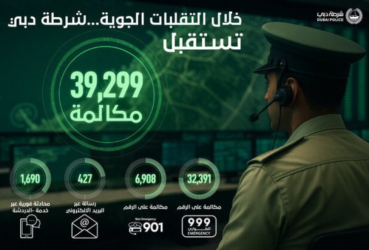 Dubai Police Handle Nearly 40,000 Calls During Unstable Weather