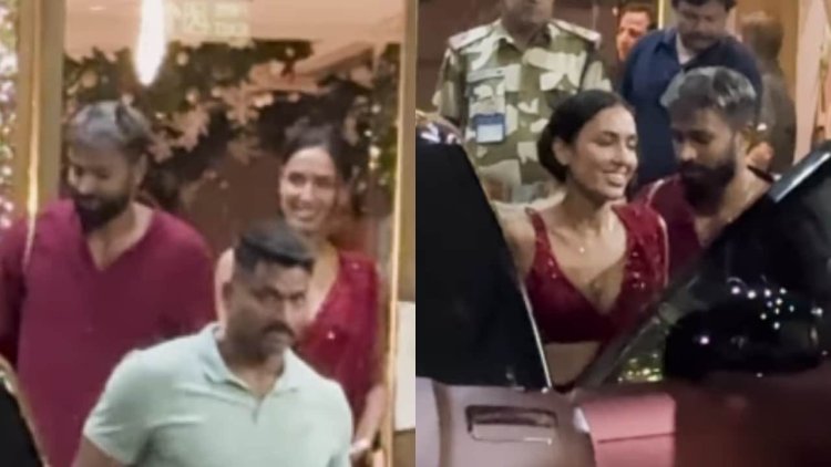 Hardik Pandya celebrates Christmas with girlfriend Mahieka Sharma at Mumbai bash