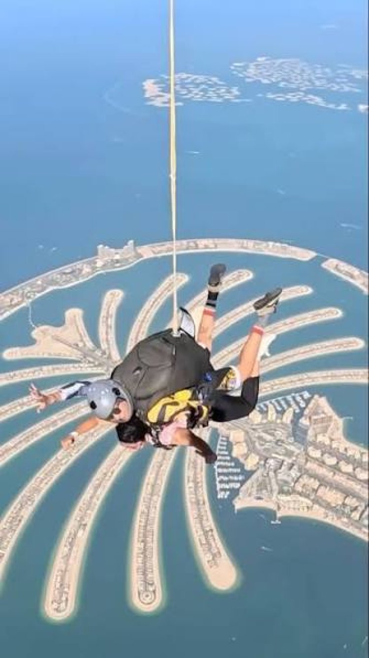 Dubai crown prince Sheikh Hamdan thrills fans with stunning skydiving footage over city landmarks