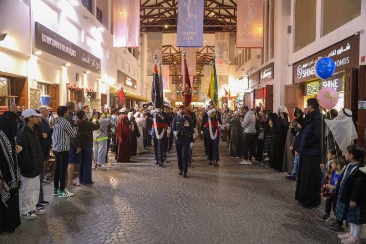Bahrain Police parade at Bab Al Bahrain marks national celebrations