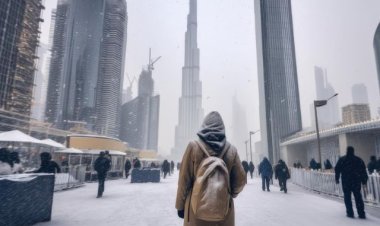 Snow in Dubai? Sheikh Hamdan’s White-Covered Skyline Photo Goes Viral Amid Cold Snap