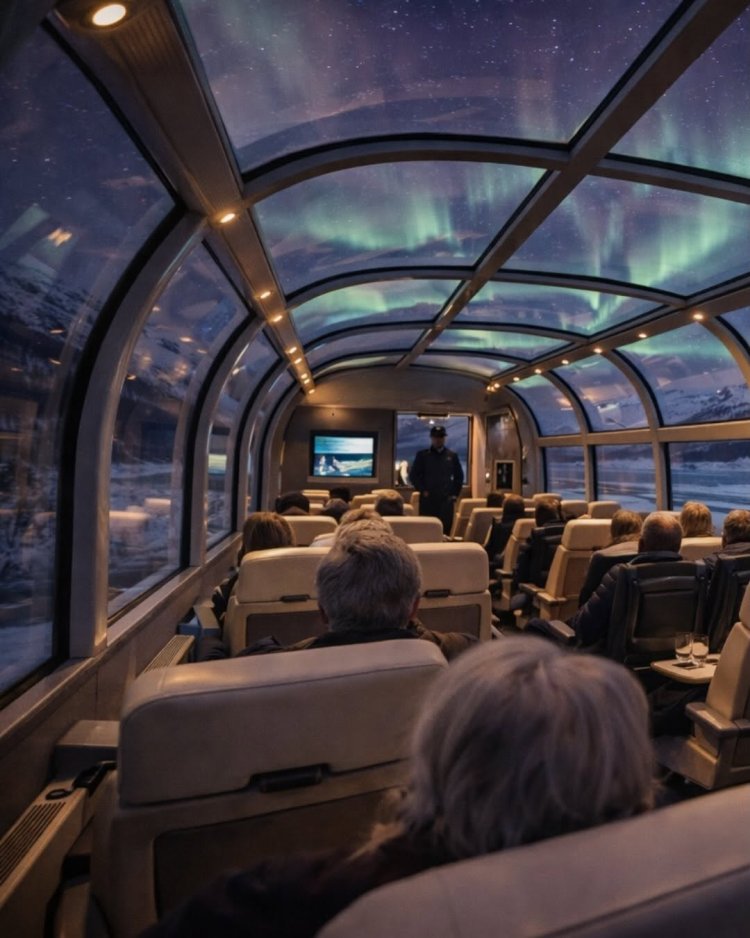 Norway launches world’s first panoramic night train designed for Northern Lights viewing