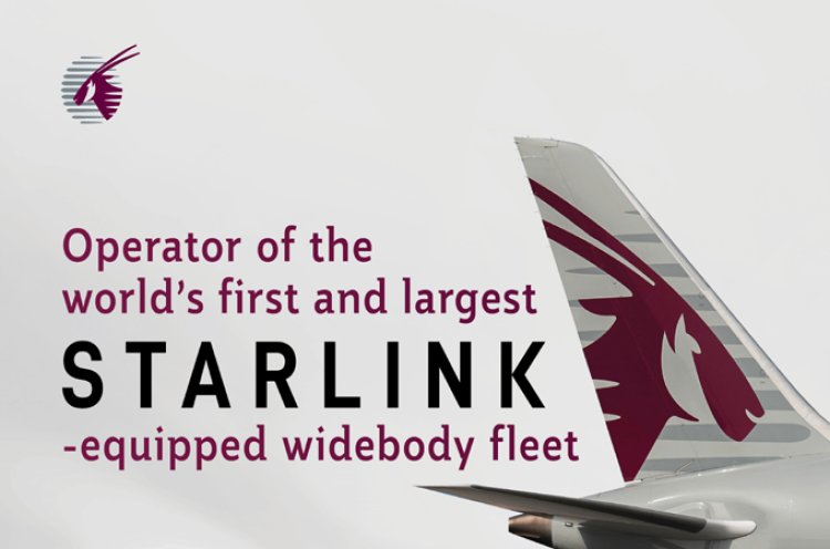 Qatar Airways Makes Aviation History with Starlink Launch on Boeing 787-8