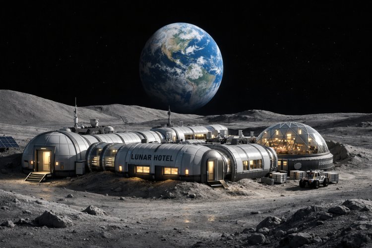 US Startup Opens Early Deposits for Conceptual Luxury Hotel Stay on the Moon