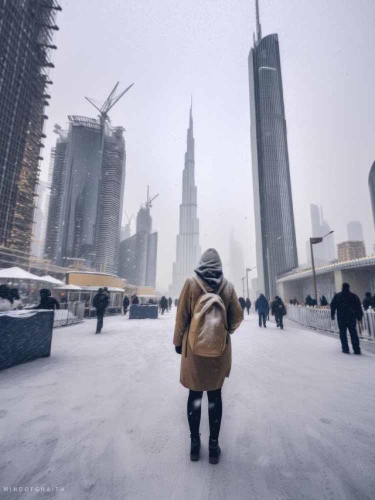 Snow in Dubai? Sheikh Hamdan’s White-Covered Skyline Photo Goes Viral Amid Cold Snap