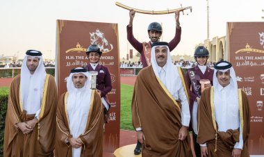 Tamim bin Hamad Al Thani patronises HH the Amir Sword Equestrian Festival closing ceremony at Al Rayyan Turf Track