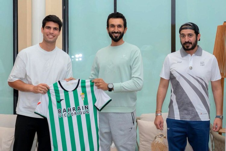 Shaikh Nasser and Shaikh Khalid Welcome Tennis Star Carlos Alcaraz to Bahrain