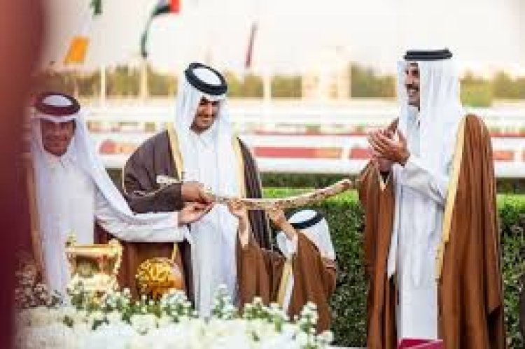 Tamim bin Hamad Al Thani patronises HH the Amir Sword Equestrian Festival closing ceremony at Al Rayyan Turf Track