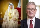 Bahrain’s king and UK prime minister discuss regional tensions as London condemns Iran missile attacks