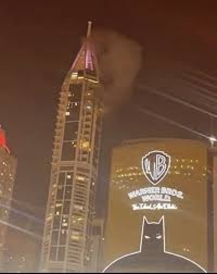 Debris from air interception hits Dubai Marina tower façade, no injuries reported