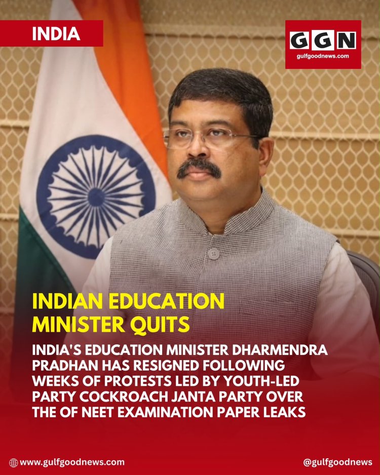 Political Resignation: Indian Education Minister Dharmendra Pradhan Quits Amid NEET Protests