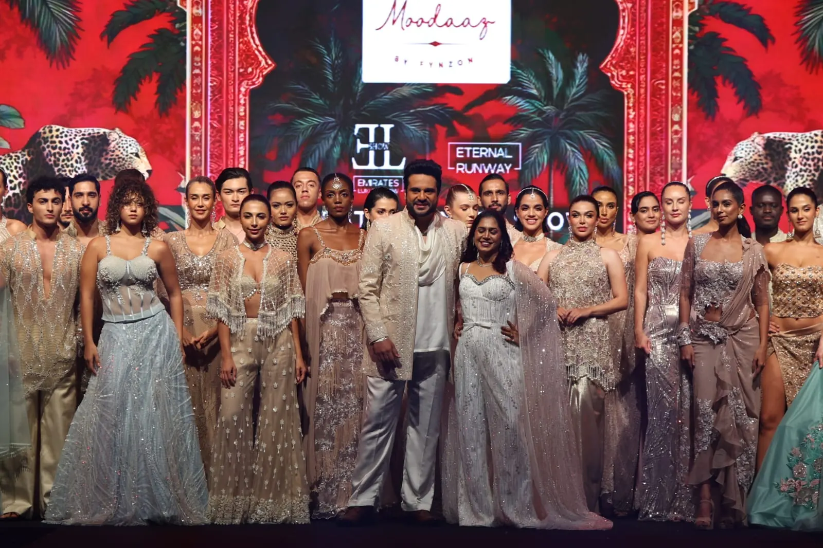 Participants on stage at Emirates Luxury Show – Eternal Runway in Dubai