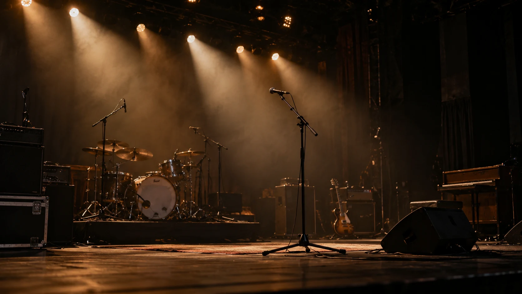 A live music performance setting — AI-generated supporting illustration