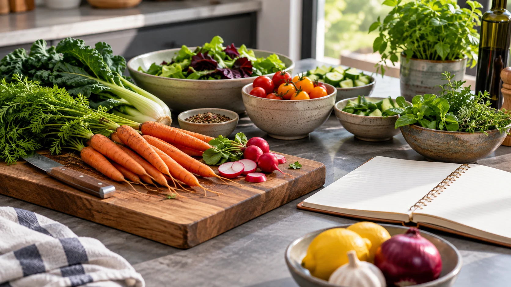 Sustainable dining and reducing food waste — AI-generated supporting illustration