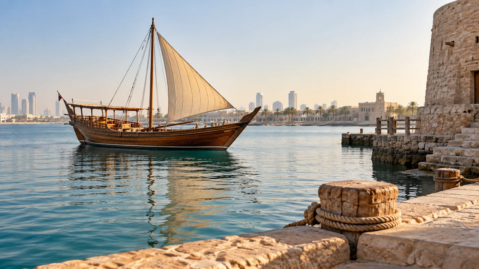 Gulf natural and cultural heritage — AI-generated supporting illustration