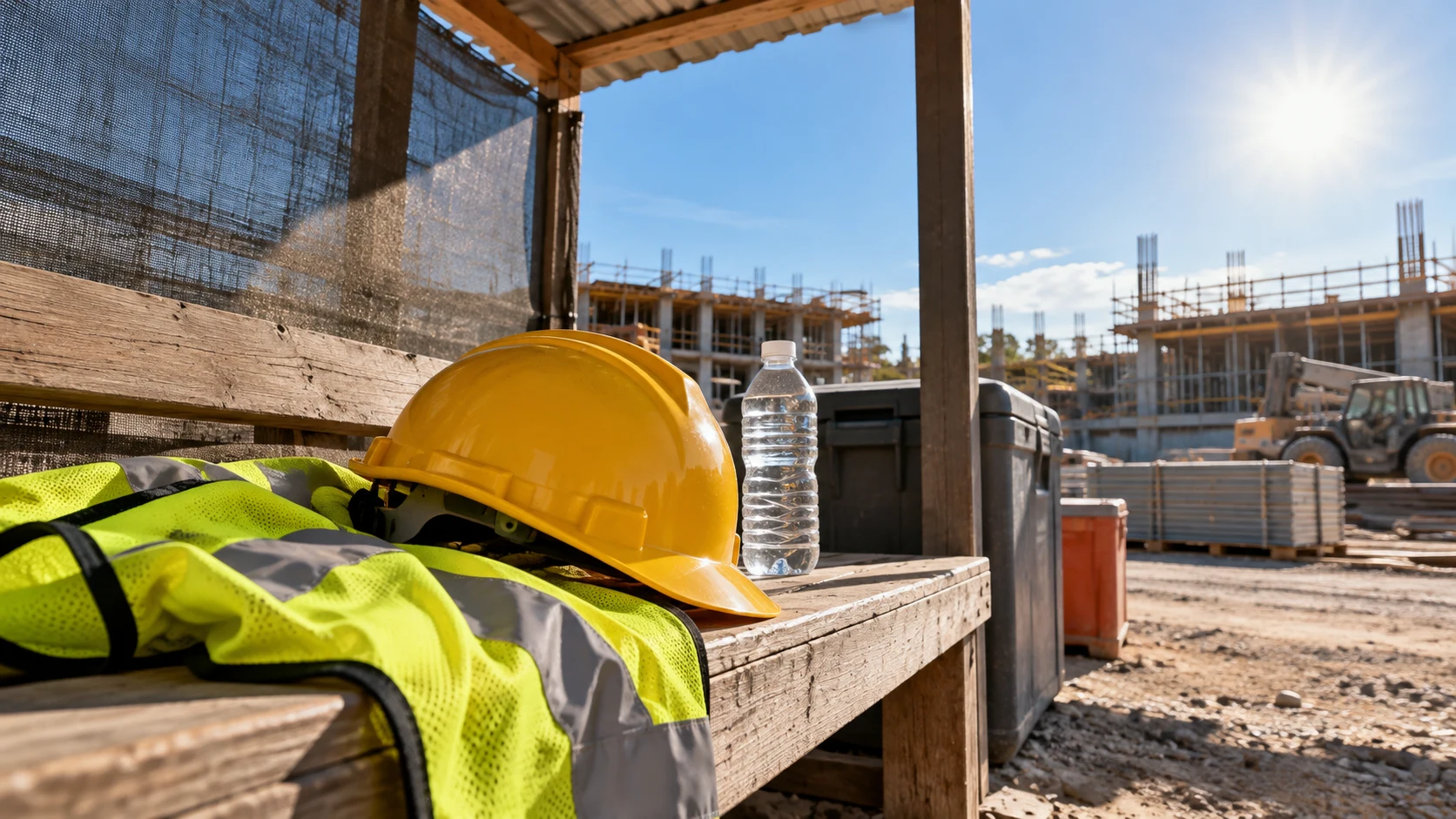 Workplace heat protection — AI-generated supporting illustration