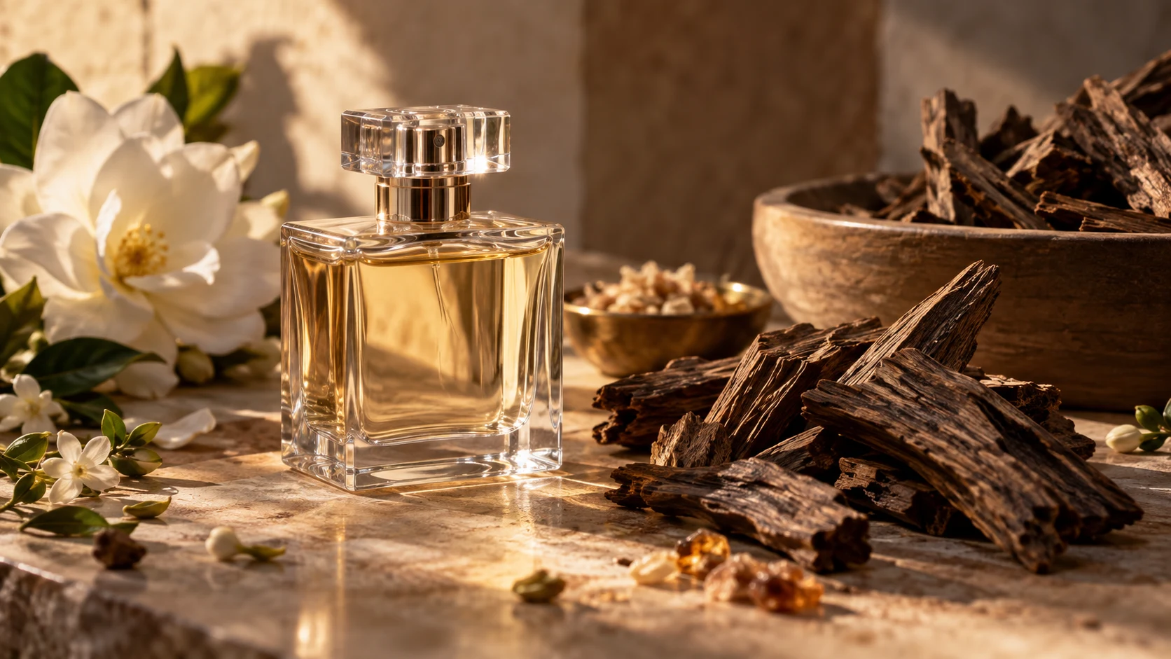 Perfume and fragrance ingredients — AI-generated supporting illustration