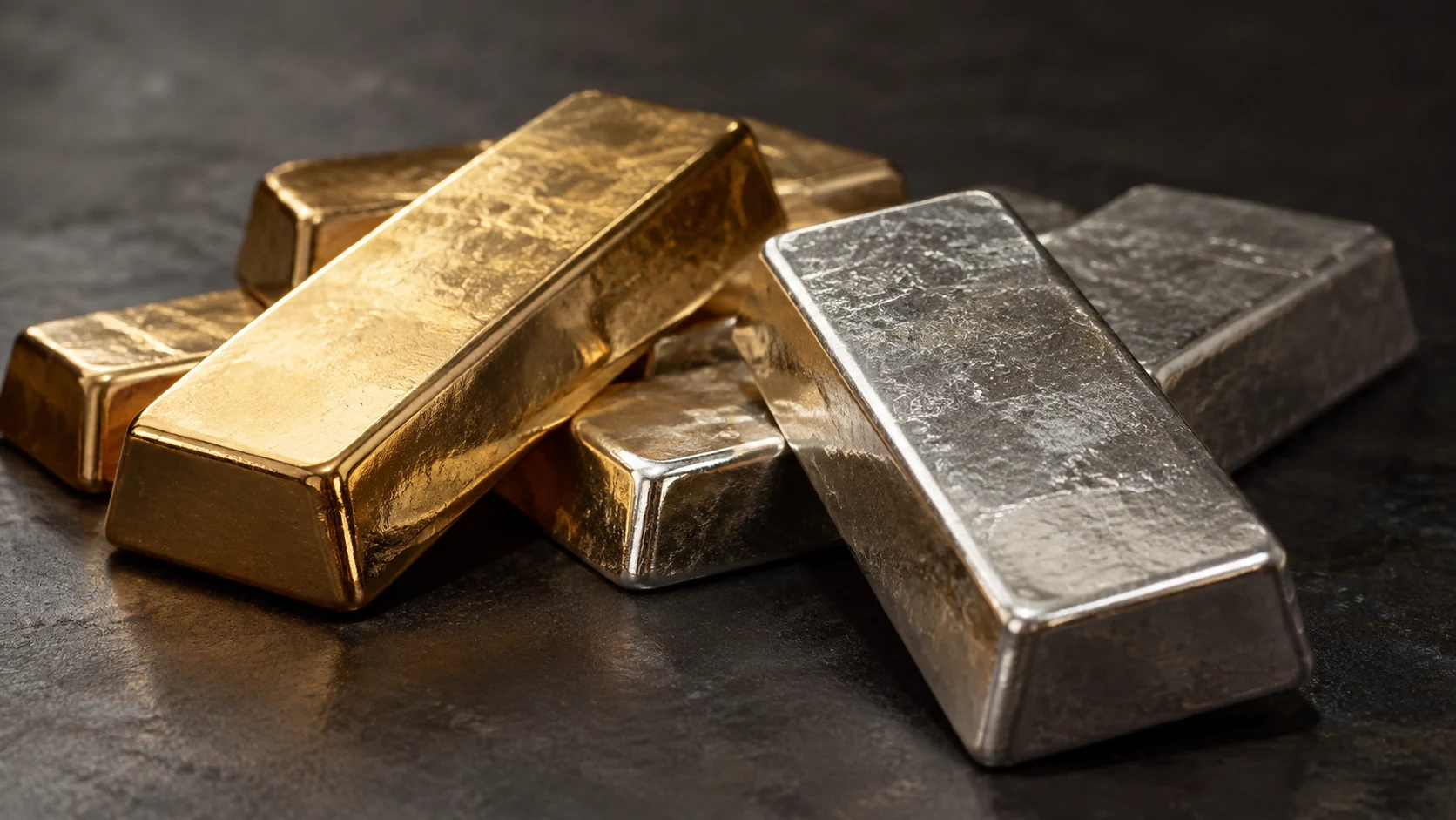 Precious metals as a market illustration — AI-generated supporting illustration