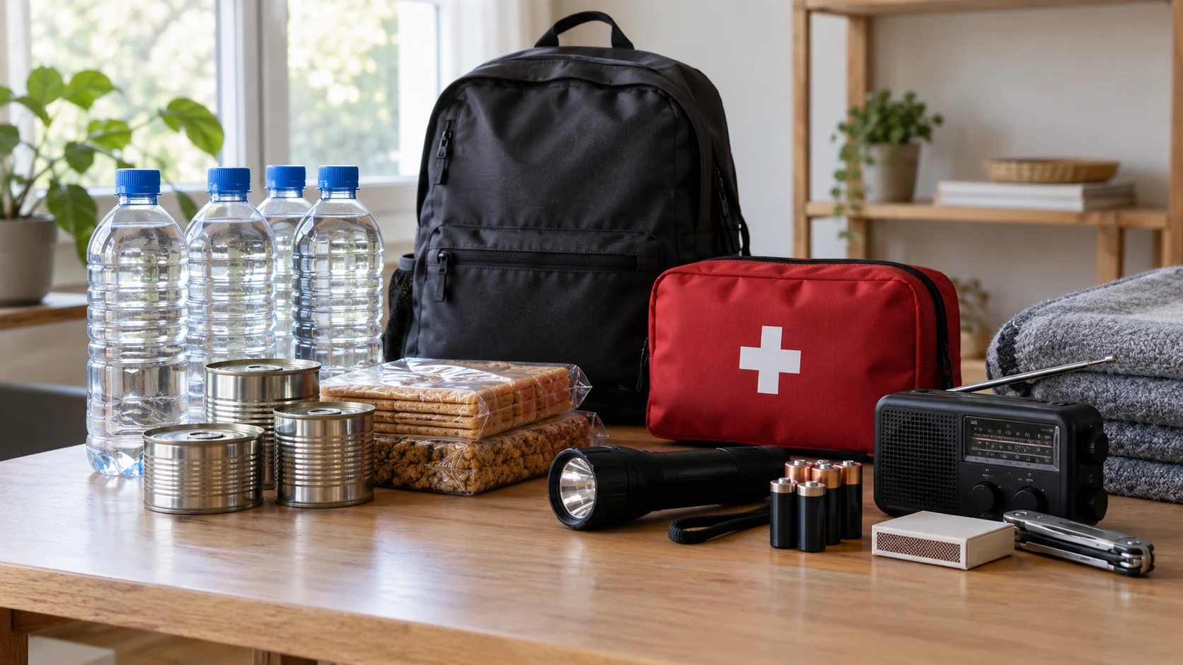 Emergency preparedness supplies — AI-generated supporting illustration