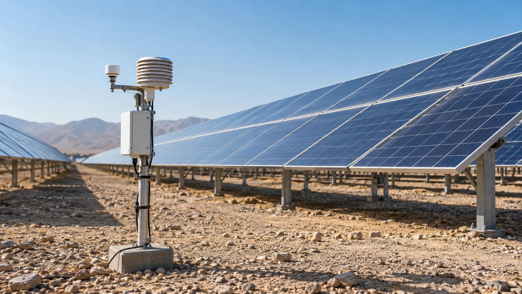 Renewable energy and environmental monitoring — AI-generated supporting illustration