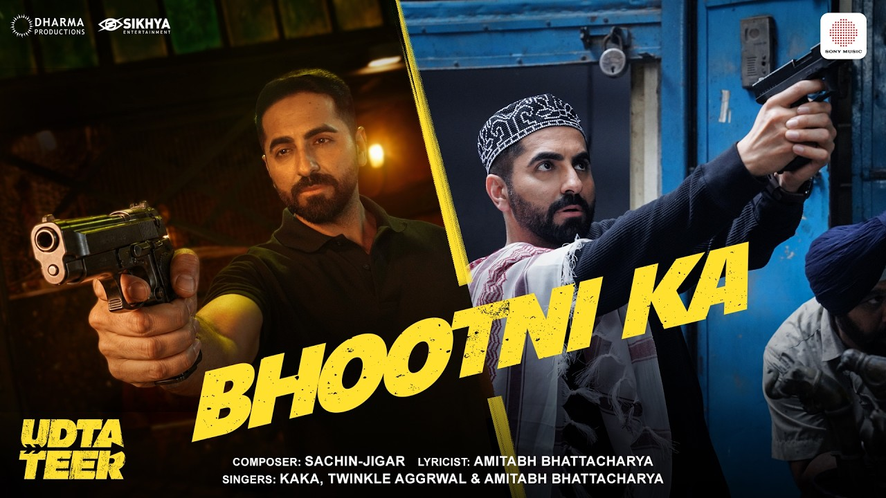 Bhootni Ka promotional artwork featuring Ayushmann Khurrana in Udta Teer