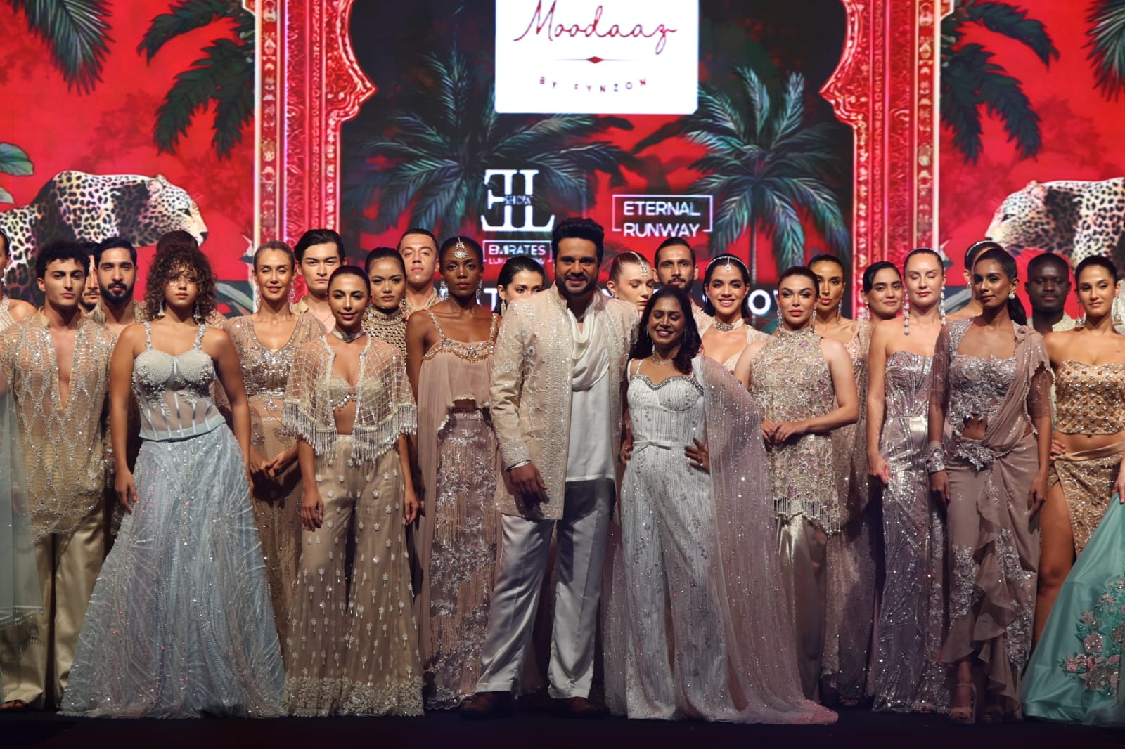 Participants on stage at Emirates Luxury Show – Eternal Runway in Dubai