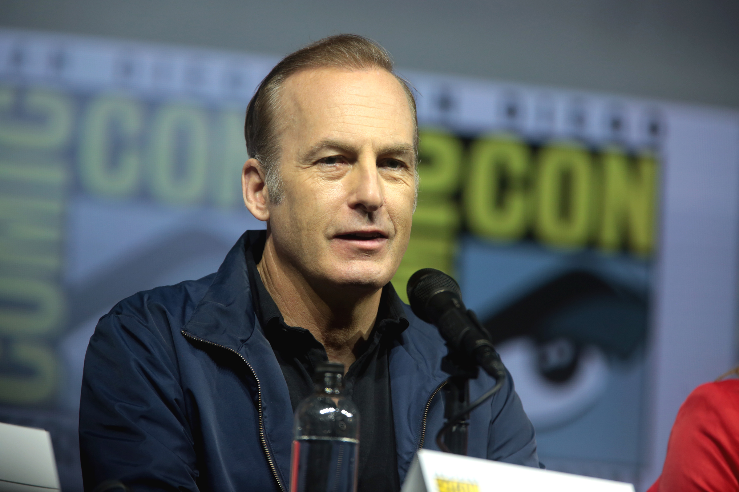 Bob Odenkirk speaking at San Diego Comic-Con in July 2018