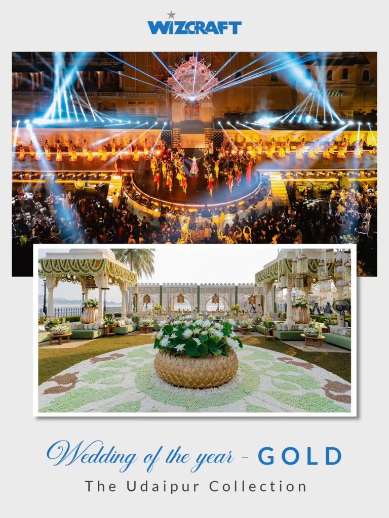 Wedding of the Year Gold award artwork for the Udaipur Collection