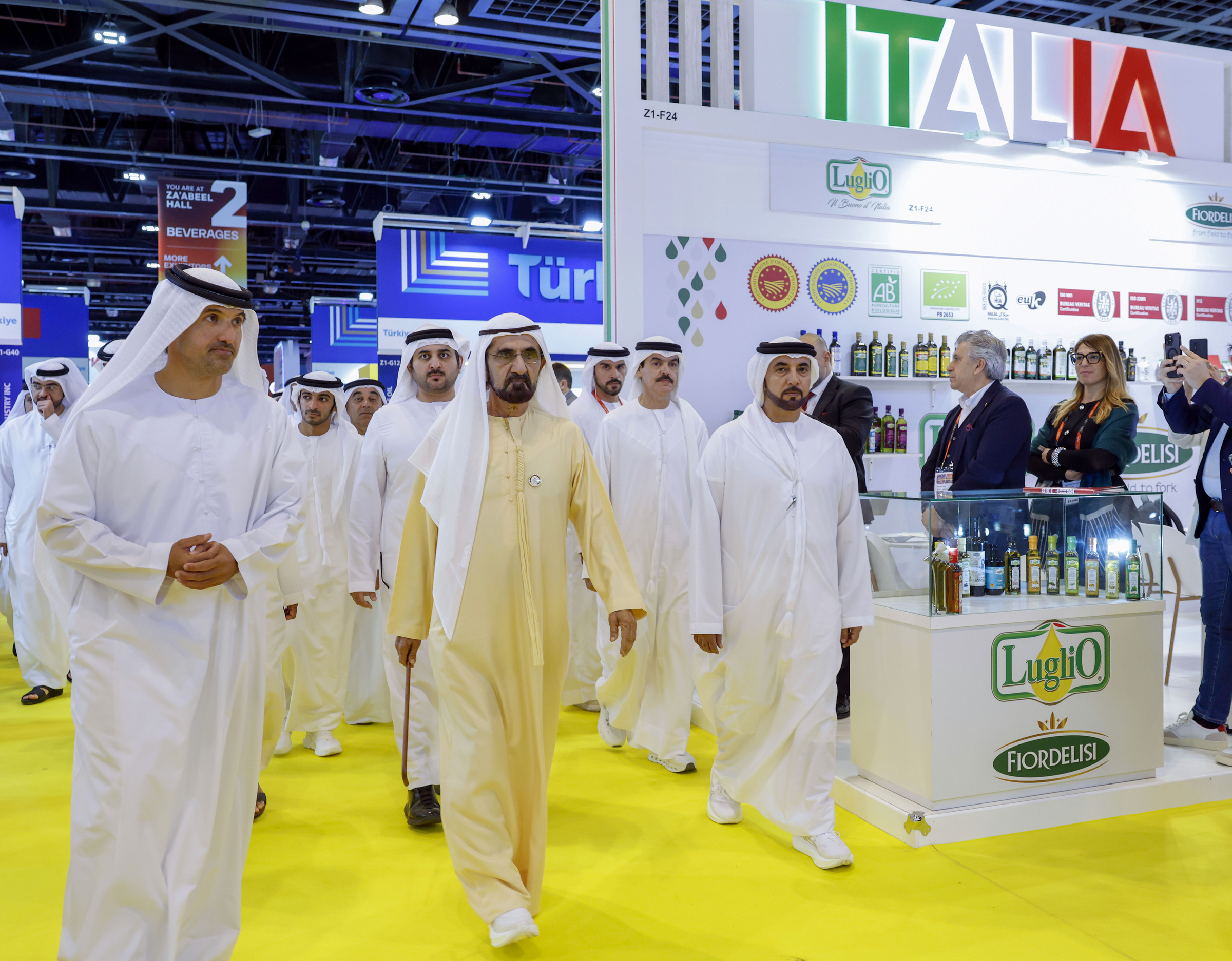 Sheikh Mohammed bin Rashid Al Maktoum touring Gulfood on 27 January 2026
