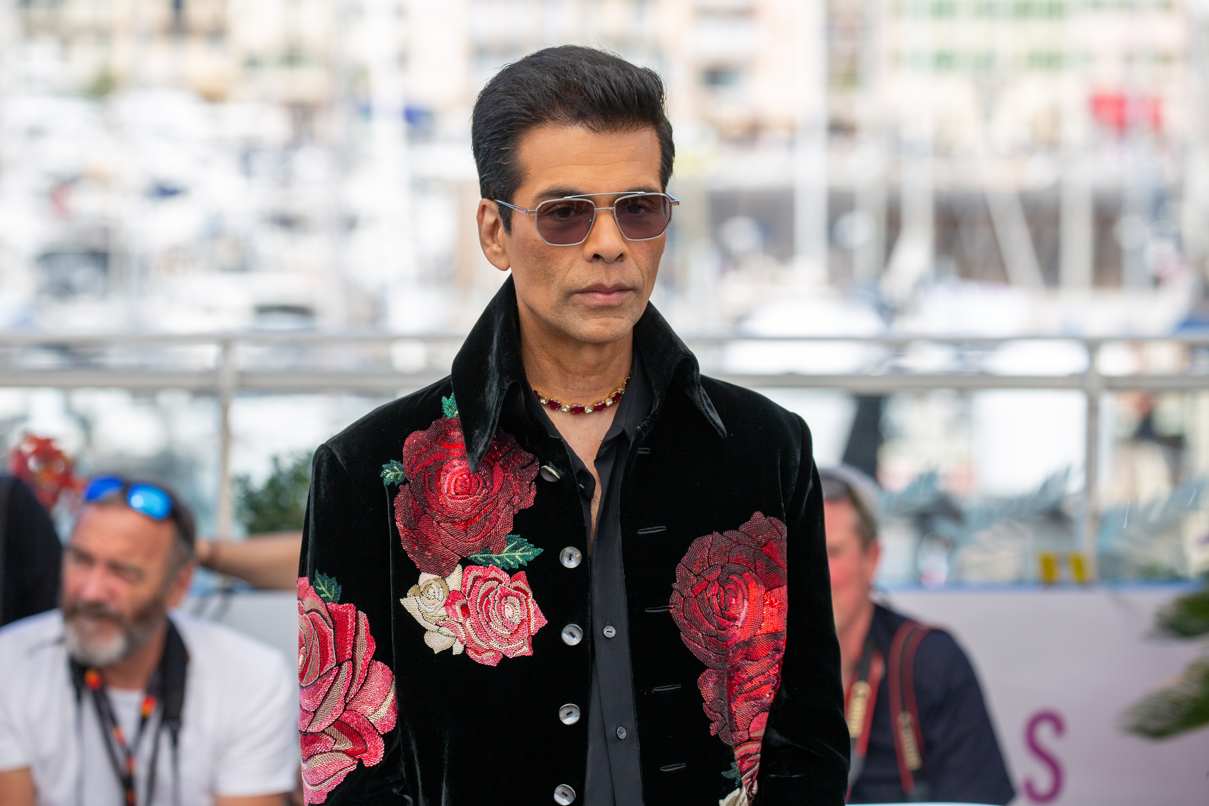 Karan Johar at the Cannes Homebound photocall on 21 May 2025