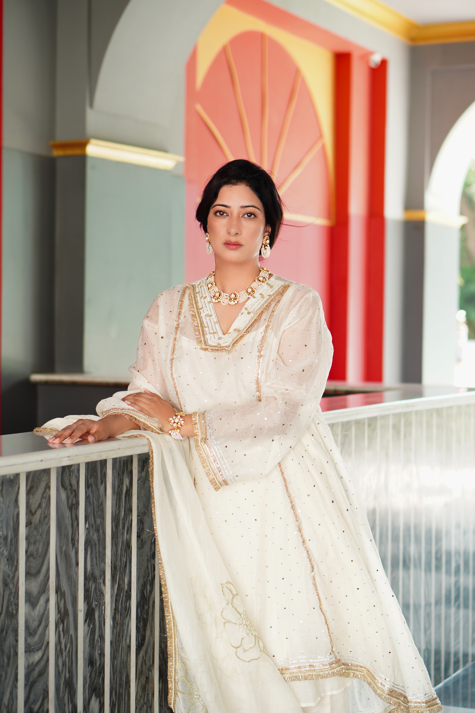 Niharica Raizada during a photoshoot at The Palace in Jaipur in August 2025