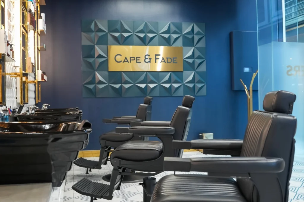 Cape & Fade grooming salon interior in Dubai