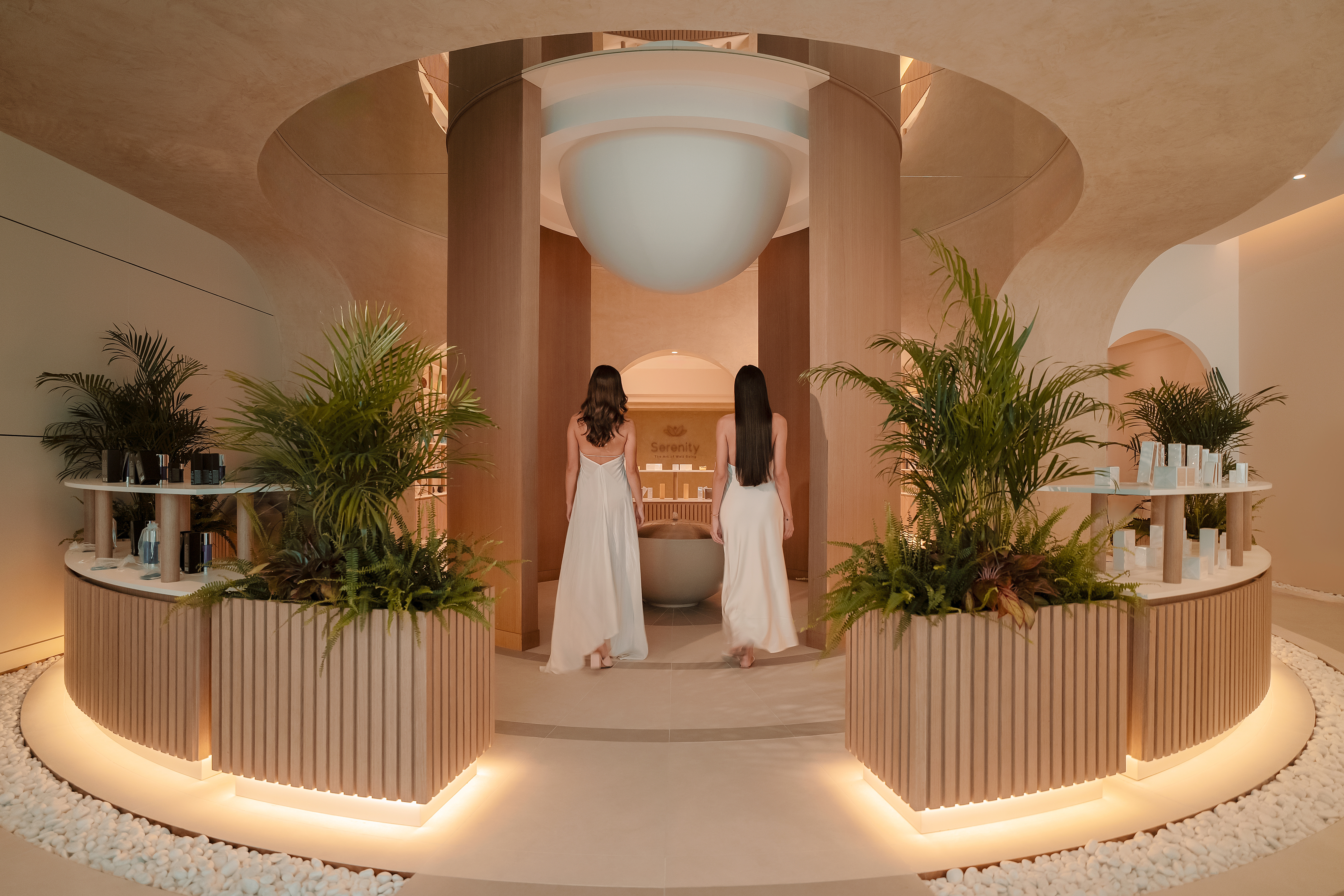 Reception at Serenity – The Art of Well Being at Fairmont The Palm